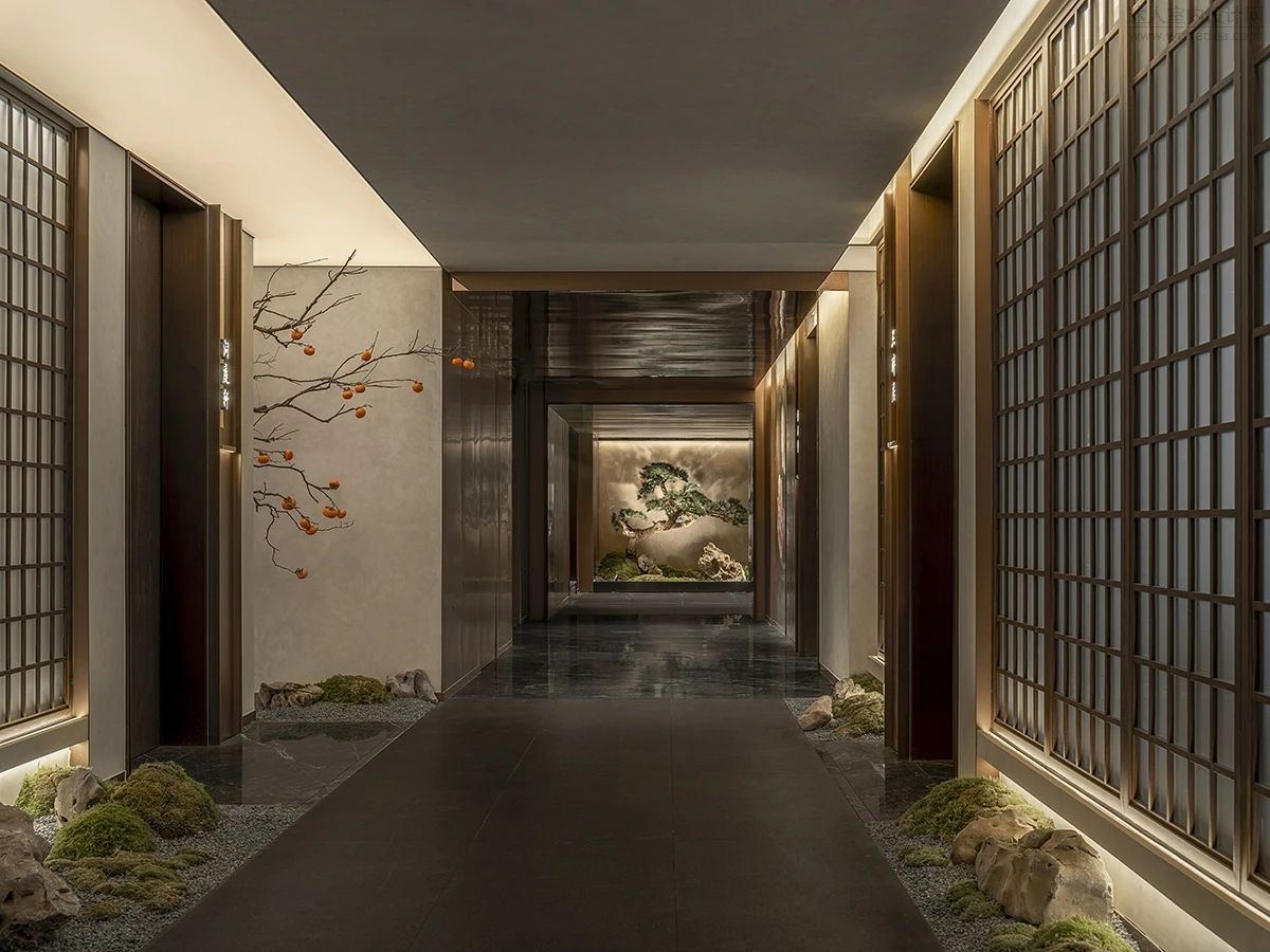 郑州摩斯国际推荐芙蓉湾东方美学餐厅装修设计案例(图4)